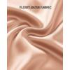 imageBTFBM 2025 Women Summer Spring Long Satin Skirt Silk Elegant High Waist Cocktail Party Wedding Flowy ALine Midi SkirtsSolid Champagne