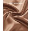 imageBTFBM 2025 Women Summer Spring Long Satin Skirt Silk Elegant High Waist Cocktail Party Wedding Flowy ALine Midi SkirtsSolid Coffee