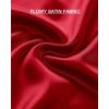 imageBTFBM 2025 Women Summer Spring Long Satin Skirt Silk Elegant High Waist Cocktail Party Wedding Flowy ALine Midi SkirtsSolid Dark Red