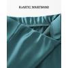 imageBTFBM 2025 Women Summer Spring Long Satin Skirt Silk Elegant High Waist Cocktail Party Wedding Flowy ALine Midi SkirtsSolid Lake Blue