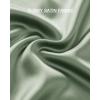imageBTFBM 2025 Women Summer Spring Long Satin Skirt Silk Elegant High Waist Cocktail Party Wedding Flowy ALine Midi SkirtsSolid Light Green