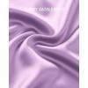 imageBTFBM 2025 Women Summer Spring Long Satin Skirt Silk Elegant High Waist Cocktail Party Wedding Flowy ALine Midi SkirtsSolid Light Purple