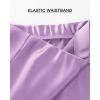imageBTFBM 2025 Women Summer Spring Long Satin Skirt Silk Elegant High Waist Cocktail Party Wedding Flowy ALine Midi SkirtsSolid Light Purple