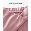 imageBTFBM 2025 Women Summer Spring Long Satin Skirt Silk Elegant High Waist Cocktail Party Wedding Flowy ALine Midi SkirtsSolid Pink