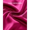 imageBTFBM 2025 Women Summer Spring Long Satin Skirt Silk Elegant High Waist Cocktail Party Wedding Flowy ALine Midi SkirtsSolid Rose Red