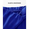 imageBTFBM 2025 Women Summer Spring Long Satin Skirt Silk Elegant High Waist Cocktail Party Wedding Flowy ALine Midi SkirtsSolid Royal Blue