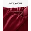 imageBTFBM 2025 Women Summer Spring Long Satin Skirt Silk Elegant High Waist Cocktail Party Wedding Flowy ALine Midi SkirtsSolid Wine Red