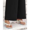 imageBTFBM Womens Wide Leg Pants Dressy Casual Elastic High Waisted Palazzo Business Lounge Trousers with PocketsSolid Black