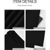 imageBTFBM Womens Wide Leg Pants Dressy Casual Elastic High Waisted Palazzo Business Lounge Trousers with PocketsSolid Black