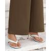imageBTFBM Womens Wide Leg Pants Dressy Casual Elastic High Waisted Palazzo Business Lounge Trousers with PocketsSolid Coffee