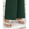 imageBTFBM Womens Wide Leg Pants Dressy Casual Elastic High Waisted Palazzo Business Lounge Trousers with PocketsSolid Dark Green