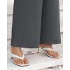 imageBTFBM Womens Wide Leg Pants Dressy Casual Elastic High Waisted Palazzo Business Lounge Trousers with PocketsSolid Dark Grey