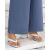 imageBTFBM Womens Wide Leg Pants Dressy Casual Elastic High Waisted Palazzo Business Lounge Trousers with PocketsSolid Grey Blue
