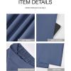 imageBTFBM Womens Wide Leg Pants Dressy Casual Elastic High Waisted Palazzo Business Lounge Trousers with PocketsSolid Grey Blue