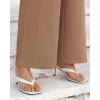 imageBTFBM Womens Wide Leg Pants Dressy Casual Elastic High Waisted Palazzo Business Lounge Trousers with PocketsSolid Khaki