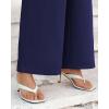 imageBTFBM Womens Wide Leg Pants Dressy Casual Elastic High Waisted Palazzo Business Lounge Trousers with PocketsSolid Navy