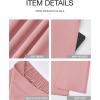 imageBTFBM Womens Wide Leg Pants Dressy Casual Elastic High Waisted Palazzo Business Lounge Trousers with PocketsSolid Pink