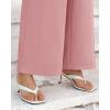 imageBTFBM Womens Wide Leg Pants Dressy Casual Elastic High Waisted Palazzo Business Lounge Trousers with PocketsSolid Pink