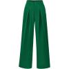 imageBTFBM Women High Waist Palazzo Pants Casual Wide Leg Trousers Button Down Loose Work Office Business Suit Pant PocketsSolid Green