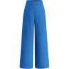 imageBTFBM Womens Wide Leg Pants Dressy Casual Elastic High Waisted Palazzo Business Lounge Trousers with PocketsSolid Blue