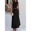 imageBTFBM 2 Piece Skirt Sets For Women 2025 Summer Spring Dresses Resort Vacation Curise Outfits Tank Top Maxi Skirt SetBlack