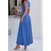 imageBTFBM 2 Piece Skirt Sets For Women 2025 Summer Spring Dresses Resort Vacation Curise Outfits Tank Top Maxi Skirt SetBlue