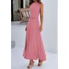 imageBTFBM 2 Piece Skirt Sets For Women 2025 Summer Spring Dresses Resort Vacation Curise Outfits Tank Top Maxi Skirt SetPink