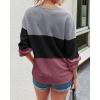 imageBTFBM Women Long Sleeve Shirts Fall Fashion 2025 V Neck Loose Casual Blouse Deco Button Lightweight Waffle Knit PulloverStripe Black