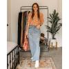 imageBTFBM Womens Summer Boho Shirt Top Ruffle Short Sleeve Frill Trim Mock Neck Floral Solid 2025 Casual Blouses Shirts TopsFloral Pink