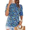 Floral Bright Blue