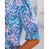 imageBTFBM Summer Blouses for Women Dressy Casual 2025 Spring Floral Boho Shirts V Neck Puff Short Sleeve Business Work TopsFloral Pink Blue