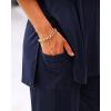 imageBTFBM Women 2 Piece Outfits Casual Loose Slit Short Sleeve Top Wide Leg Pants Matching Lounge Sets Tracksuit With PocketNavy