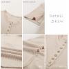 imageBTFBM Women 2025 Summer Henley Tunic Top V Neck Short Sleeve Button UP Solid Slim Fit Casual Ribbed Knit Shirt BlousesZwhite