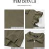 imageBTFBM Womens 2 Piece Outfits Sweatsuit Zipper V Neck Casual Ruffle Short Sleeve Tops and Drawstring Shorts Lounge SetsArmy Green