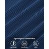 imageBTFBM Womens Casual Wide Leg Pants Summer Fall Clothes Pleated Elastic Waist Loose Palazzo Knit Trousers with PocketsSolid Dark Blue
