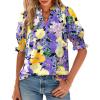 Floral Purple Yellow
