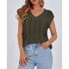 imageBTFBM Womens Oversized Sweater Vest 2025 Summer V Neck Casual Sleeveless Sweaters Loose Cable Knit Pullover TopsArmy Green