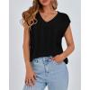imageBTFBM Womens Oversized Sweater Vest 2025 Summer V Neck Casual Sleeveless Sweaters Loose Cable Knit Pullover TopsBlack