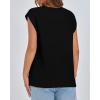 imageBTFBM Womens Oversized Sweater Vest 2025 Summer V Neck Casual Sleeveless Sweaters Loose Cable Knit Pullover TopsBlack