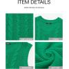 imageBTFBM Womens Oversized Sweater Vest 2025 Summer V Neck Casual Sleeveless Sweaters Loose Cable Knit Pullover TopsGreen