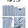 imageBTFBM Womens Oversized Sweater Vest 2025 Summer V Neck Casual Sleeveless Sweaters Loose Cable Knit Pullover TopsLight Blue