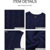 imageBTFBM Womens Oversized Sweater Vest 2025 Summer V Neck Casual Sleeveless Sweaters Loose Cable Knit Pullover TopsNavy