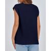 imageBTFBM Womens Oversized Sweater Vest 2025 Summer V Neck Casual Sleeveless Sweaters Loose Cable Knit Pullover TopsNavy