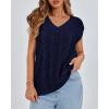 imageBTFBM Womens Oversized Sweater Vest 2025 Summer V Neck Casual Sleeveless Sweaters Loose Cable Knit Pullover TopsNavy