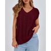 imageBTFBM Womens Oversized Sweater Vest 2025 Summer V Neck Casual Sleeveless Sweaters Loose Cable Knit Pullover TopsWine Red