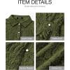 imageBTFBM Long Sleeve Lace Blouses for Women 2025 Spring Dressy Casual Button Down Shirts Date Night Outfit Club Party TopsArmy Green