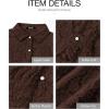 imageBTFBM Long Sleeve Lace Blouses for Women 2025 Spring Dressy Casual Button Down Shirts Date Night Outfit Club Party TopsCoffee