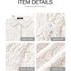 imageBTFBM Long Sleeve Lace Blouses for Women 2025 Spring Dressy Casual Button Down Shirts Date Night Outfit Club Party TopsWhite