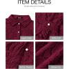 imageBTFBM Long Sleeve Lace Blouses for Women 2025 Spring Dressy Casual Button Down Shirts Date Night Outfit Club Party TopsWine Red