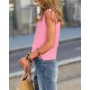 imageBTFBM Summer Sweater Vest for Women 2025 Sleeveless V Neck Lightweight Button Up Cardigan Knit Tank Tops Spring ClothesPink